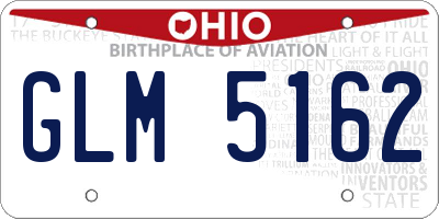 OH license plate GLM5162