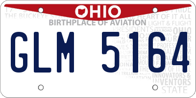 OH license plate GLM5164