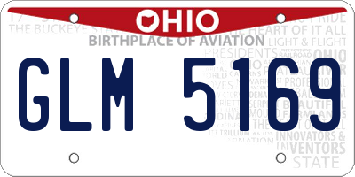 OH license plate GLM5169