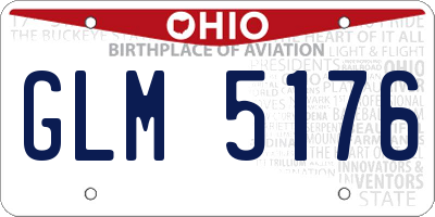 OH license plate GLM5176
