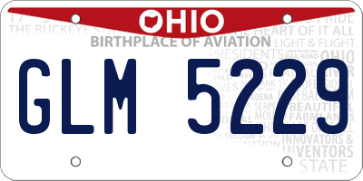 OH license plate GLM5229