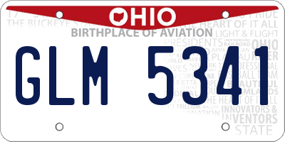 OH license plate GLM5341