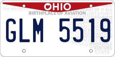 OH license plate GLM5519