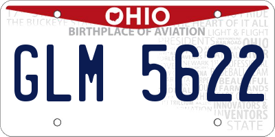 OH license plate GLM5622