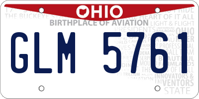OH license plate GLM5761