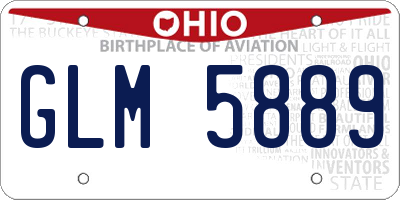 OH license plate GLM5889