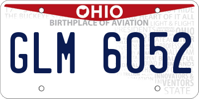 OH license plate GLM6052