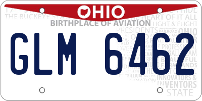 OH license plate GLM6462