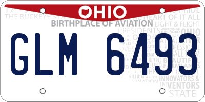 OH license plate GLM6493