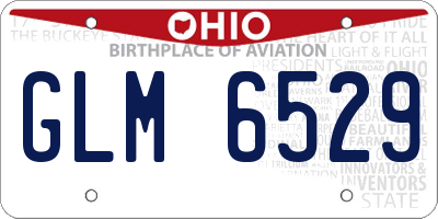 OH license plate GLM6529