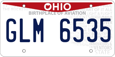 OH license plate GLM6535