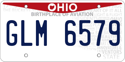 OH license plate GLM6579