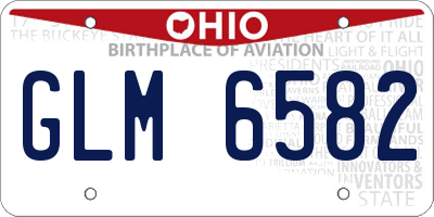 OH license plate GLM6582