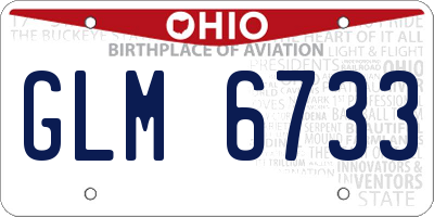 OH license plate GLM6733
