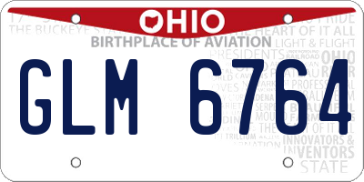 OH license plate GLM6764