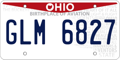 OH license plate GLM6827