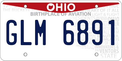 OH license plate GLM6891