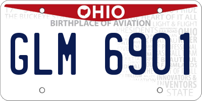 OH license plate GLM6901