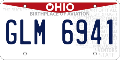 OH license plate GLM6941