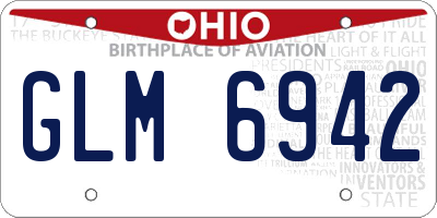 OH license plate GLM6942
