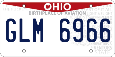 OH license plate GLM6966