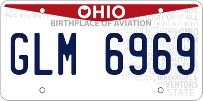 OH license plate GLM6969