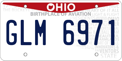 OH license plate GLM6971
