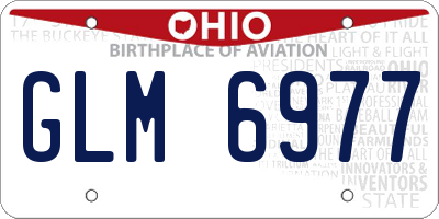 OH license plate GLM6977