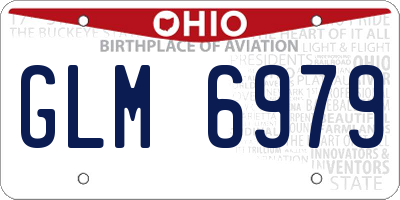 OH license plate GLM6979