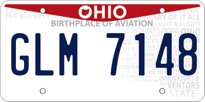OH license plate GLM7148