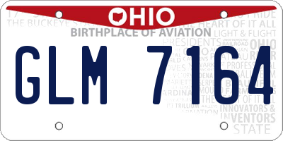OH license plate GLM7164