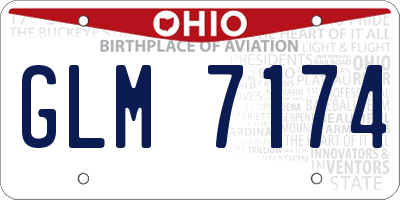 OH license plate GLM7174