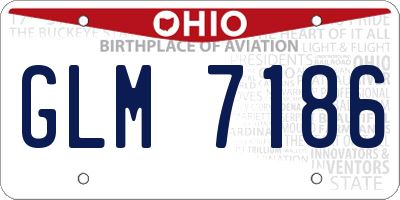OH license plate GLM7186