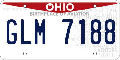 OH license plate GLM7188