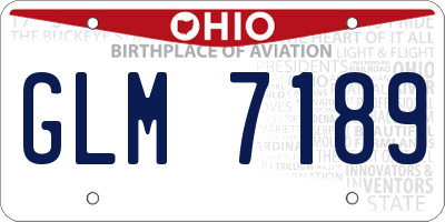 OH license plate GLM7189