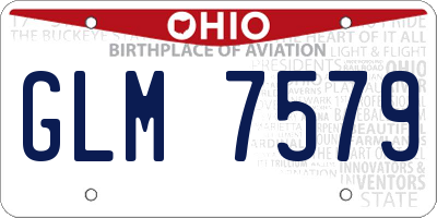 OH license plate GLM7579