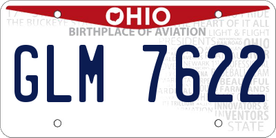 OH license plate GLM7622