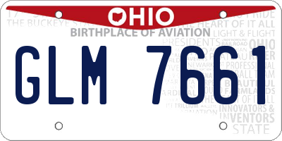 OH license plate GLM7661