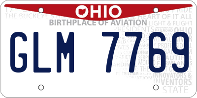 OH license plate GLM7769