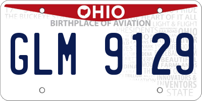 OH license plate GLM9129