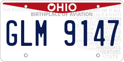 OH license plate GLM9147