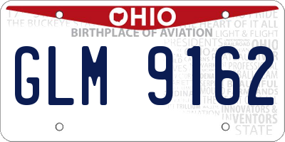 OH license plate GLM9162
