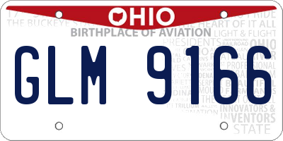 OH license plate GLM9166