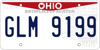 OH license plate GLM9199