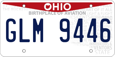 OH license plate GLM9446