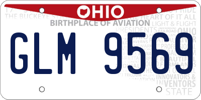 OH license plate GLM9569