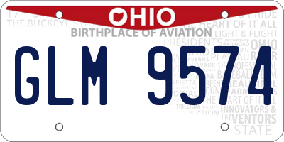 OH license plate GLM9574