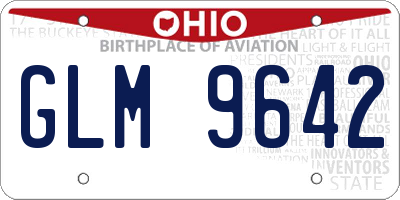 OH license plate GLM9642