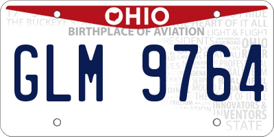 OH license plate GLM9764