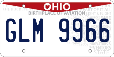 OH license plate GLM9966